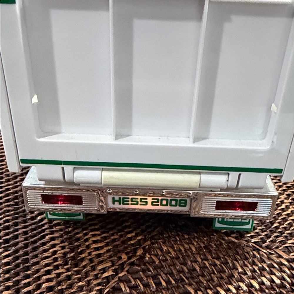 Green and White 2008 Hess Collectible Toy Truck with Working Lights - Picture 14 of 16